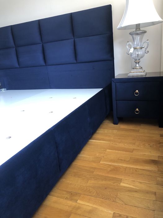 Pat tapitat dormitor 1900x2000 cu saltea