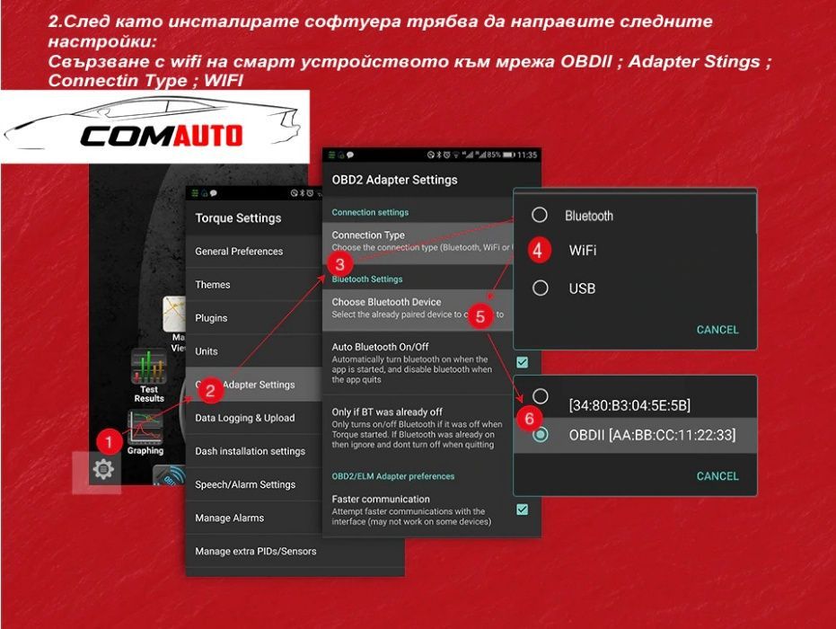 Професионален ELM 327 / Автодиагностика IOS / Android / Windows с WIFI