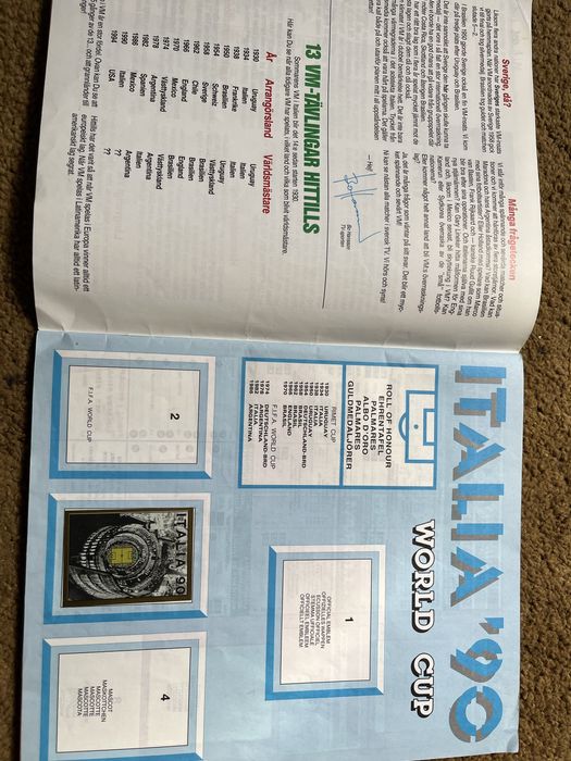 Album Italia 90 Editie Suedeza