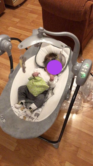 Leagan electric bebe Moni Zazu 0-6 luni stare perfecta!