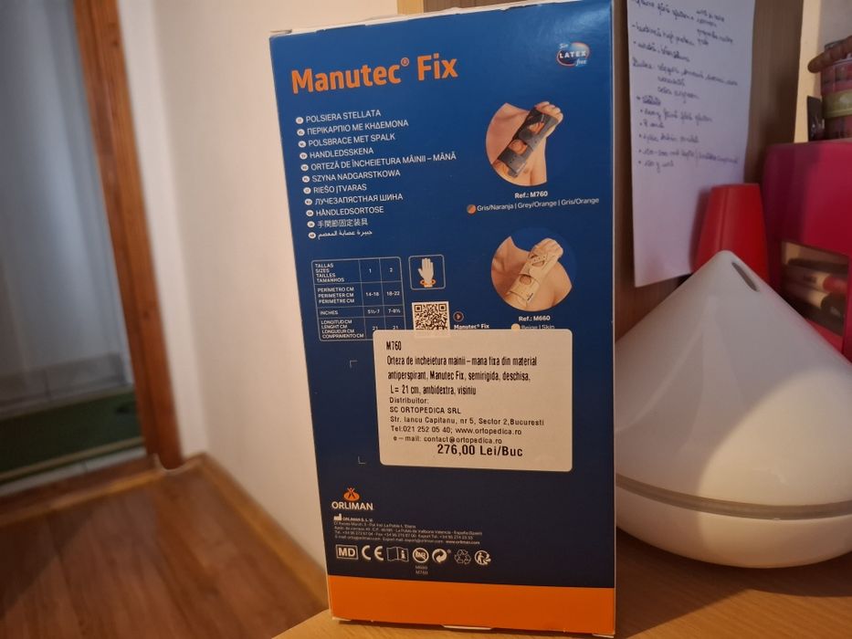 Orteză de încheietura mâinii, ameliorează simptome de Tunel Carpian