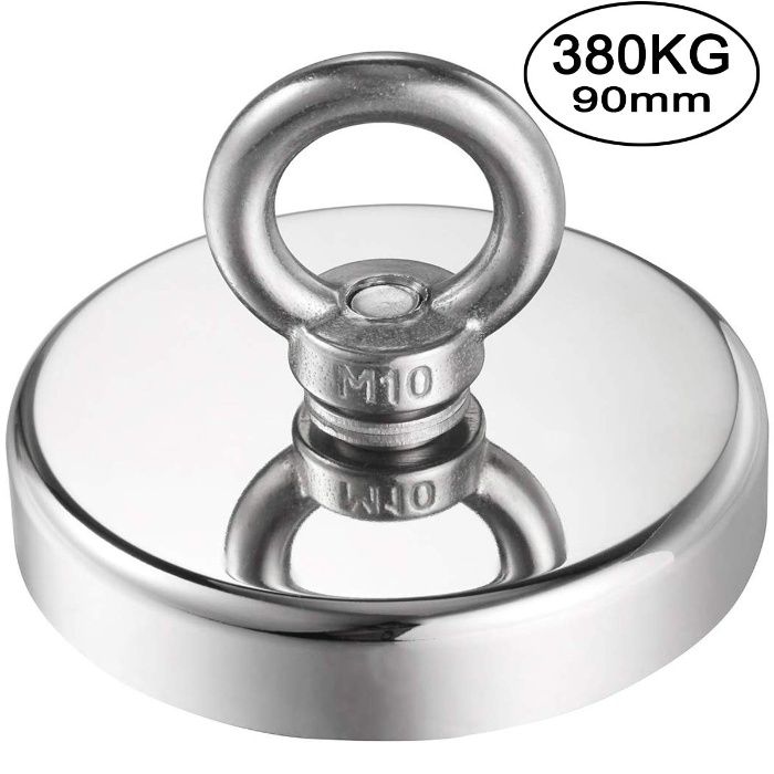 60mm 140кг. МАГНИТ за магнет фишинг, магнитен риболов, с кука (халка)