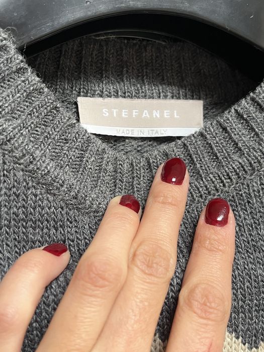 Pulover cu motiv festiv, 100% lână, Stefanel