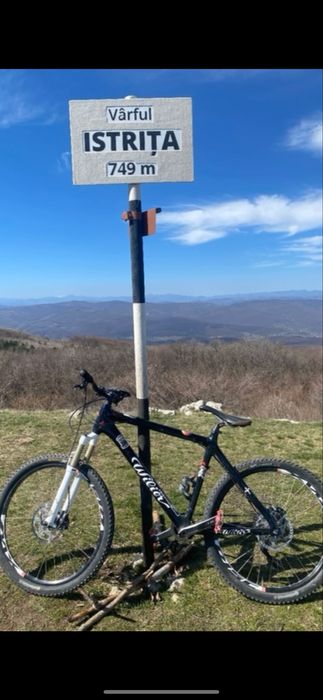 MTB wilier cadru carbon  , furcă RockShox pe aer , full shimano SLX