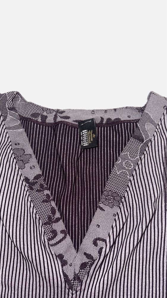 Топ Vivienne Westwood x Wolford в лилаво и сиво