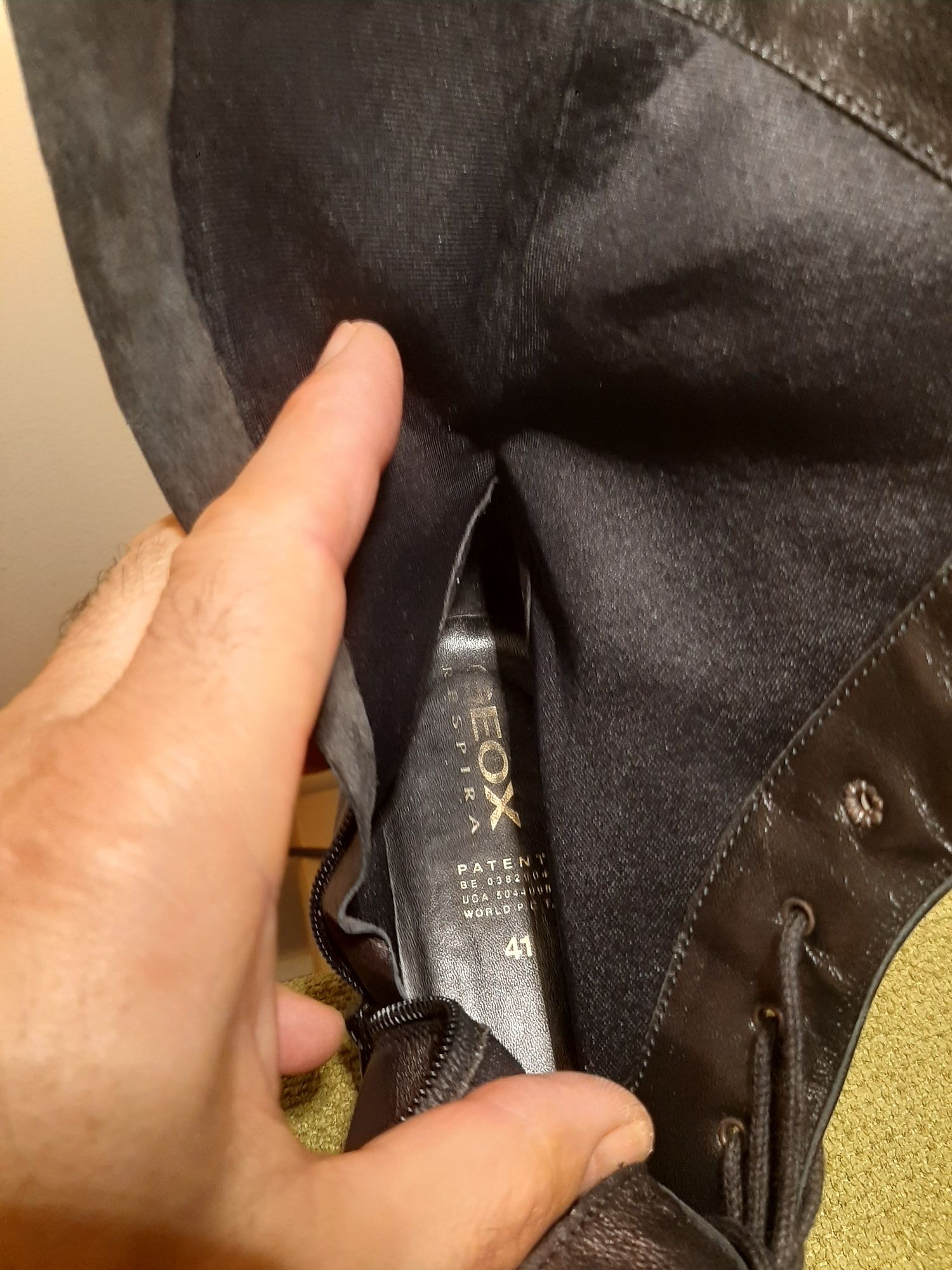Ghete piele naturala Geox Respira pentru barbati