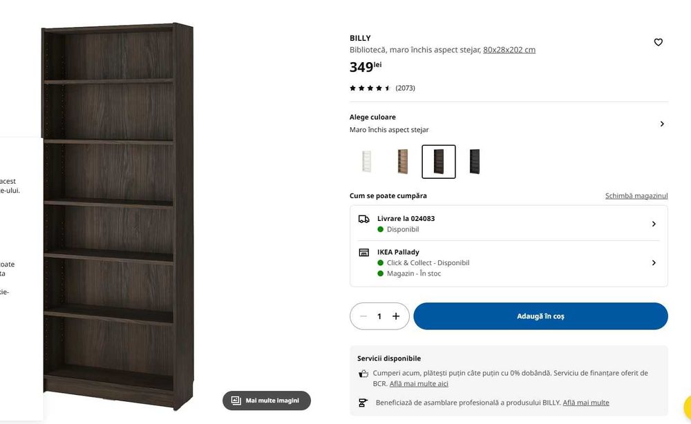 Biblioteca/dulap Billy Ikea