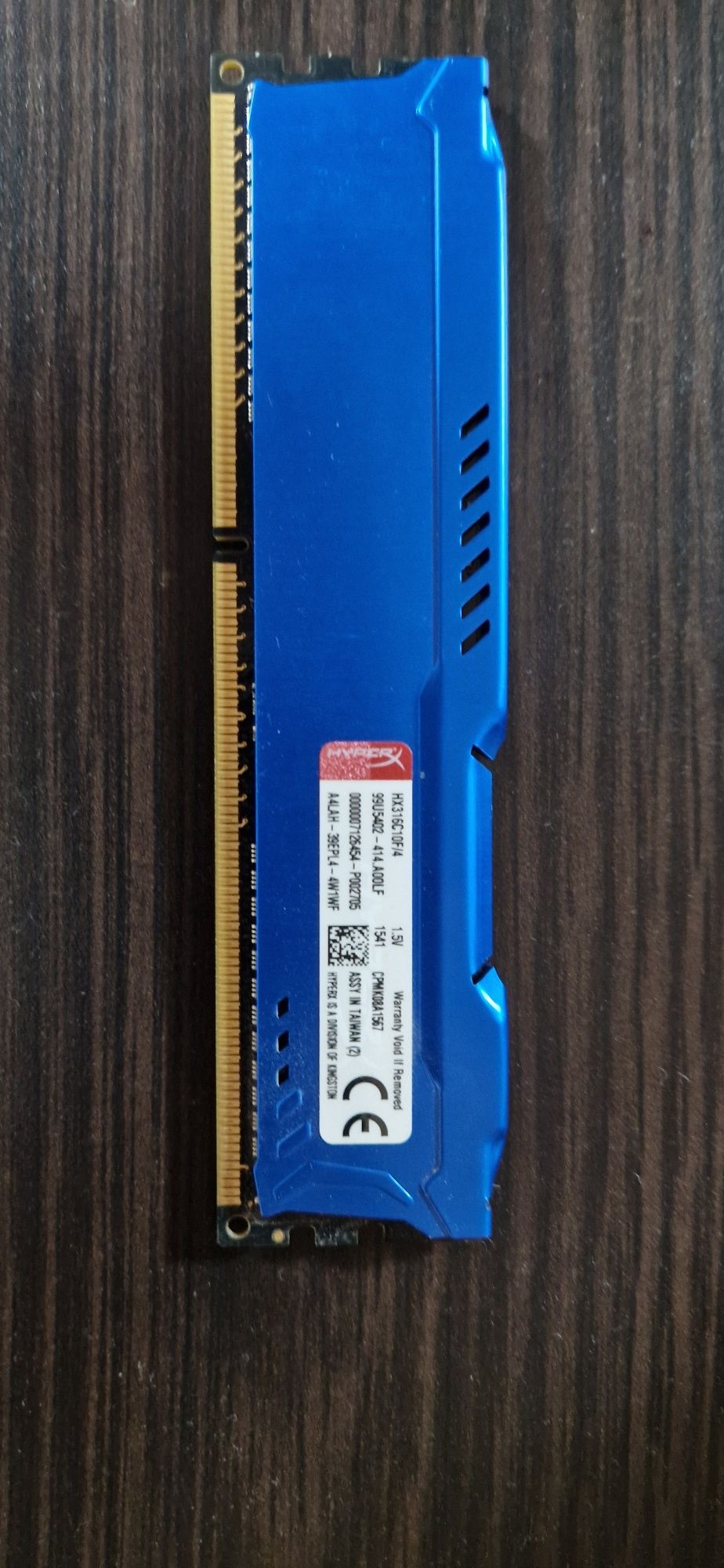 Memorie HyperX FURY Blue 4GB, DDR3, 1600MHz, CL10, 1.5V