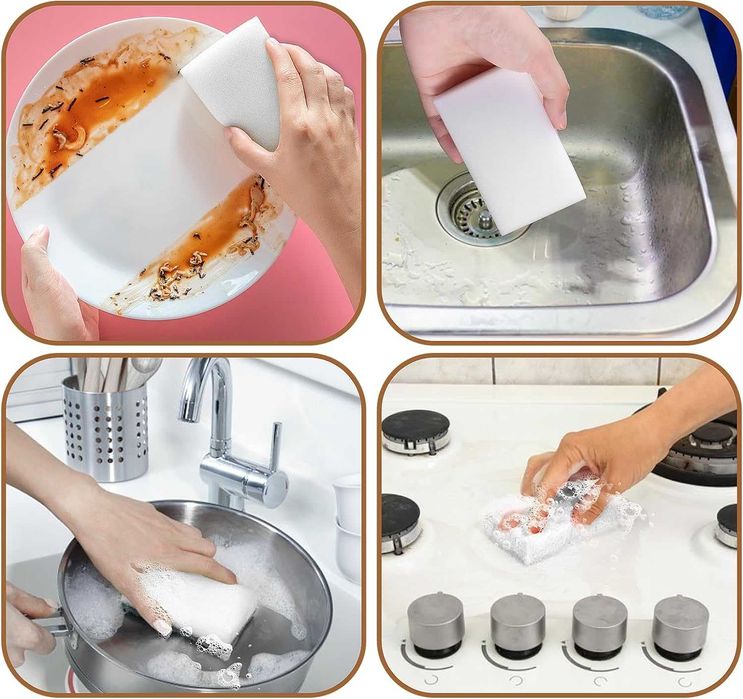 10x bureti magici din melamina, elimina efficient petele 10 x 6 x 2 cm