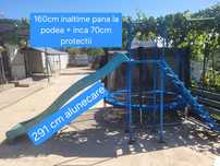 Topogan(imens) 300cm cu scara si suport metalic