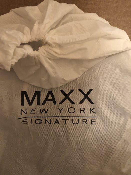 Geanta din piele ecologica, origine USA, culoare negru cu alb