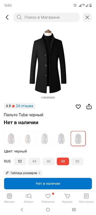 Пальто. Одевалось один раз