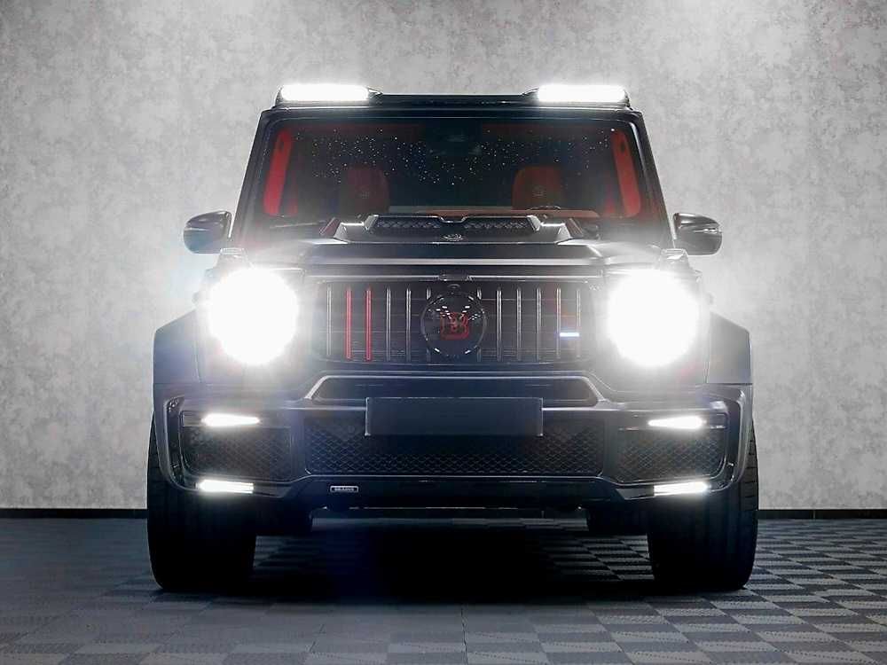 Карбон рамки + Лед светлини за предна броня BRABUS W464 Mercedes G