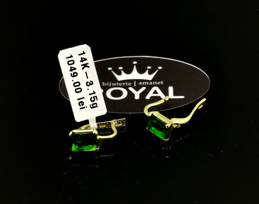 Bijuteria Royal cercei din aur 14k 3.15 gr