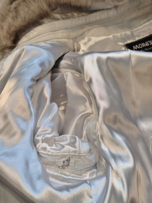 Geaca piele cu blană naturala