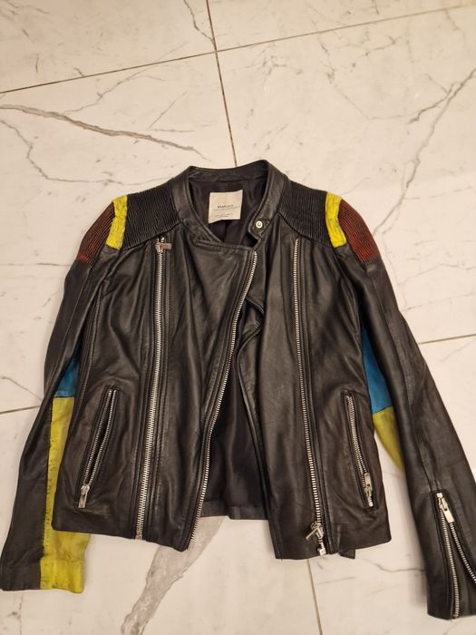 Geaca piele naturala zara