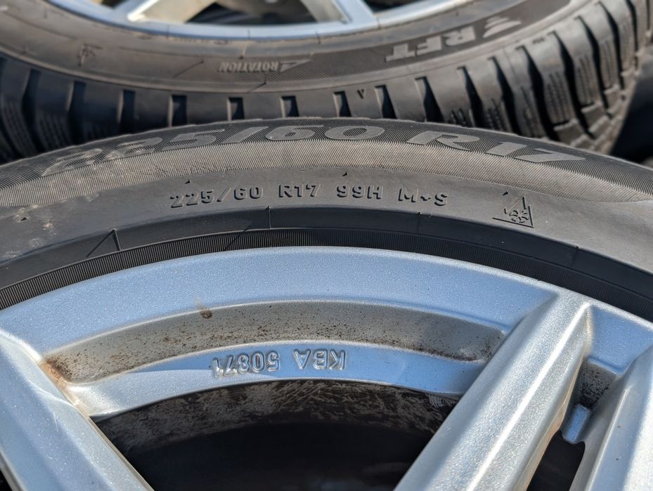 Roti Iarna 5x112R17 ET36 66.6 Anvelope 225/60 Mercedes E220  Br214
