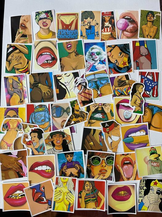 Стикери за декорация 47х бр Sexy/Beauty Girls/Секси/Красиви момичета