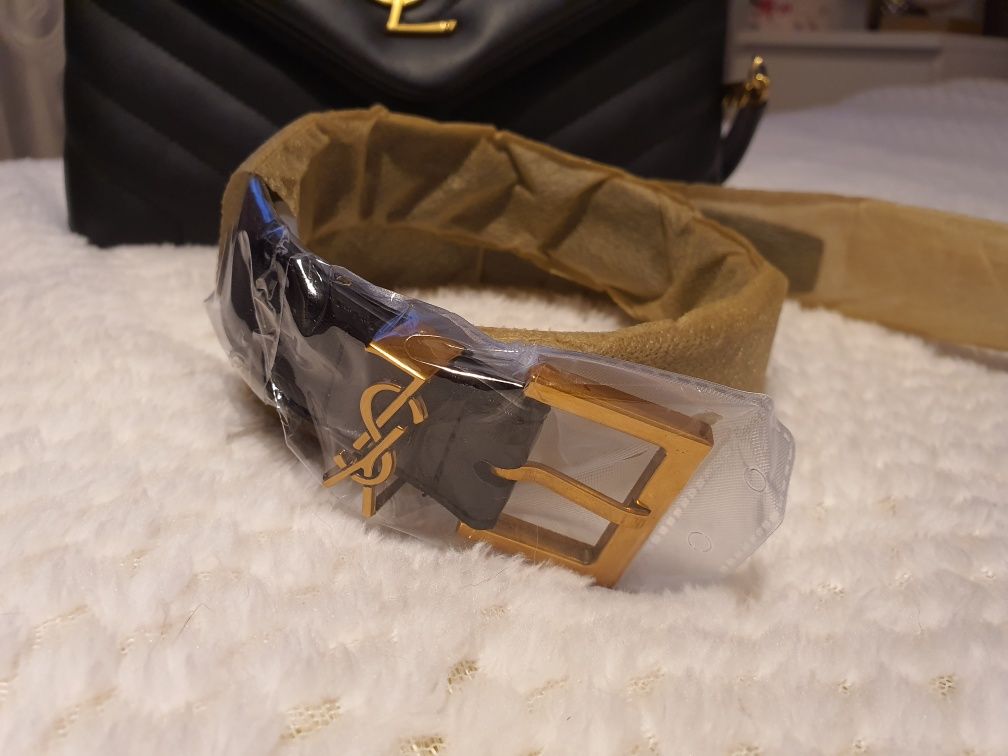 Curea YSL Neagra - Gold