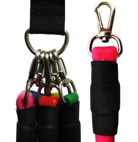 Дебели и здрави фитнес ластици за тренировка комплект 11в1 с чанта