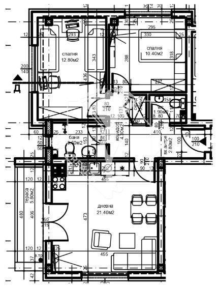 Продава се Тристаен апартамент в Пловдив, Христо Смирненски - 92 кв.м за 1085 €/кв.м - Снимка #1