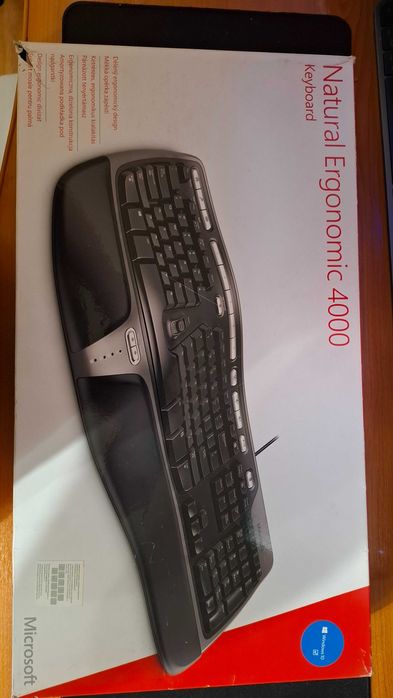 Tastatura Microsoft Natural Ergo 4000, USB, Negru