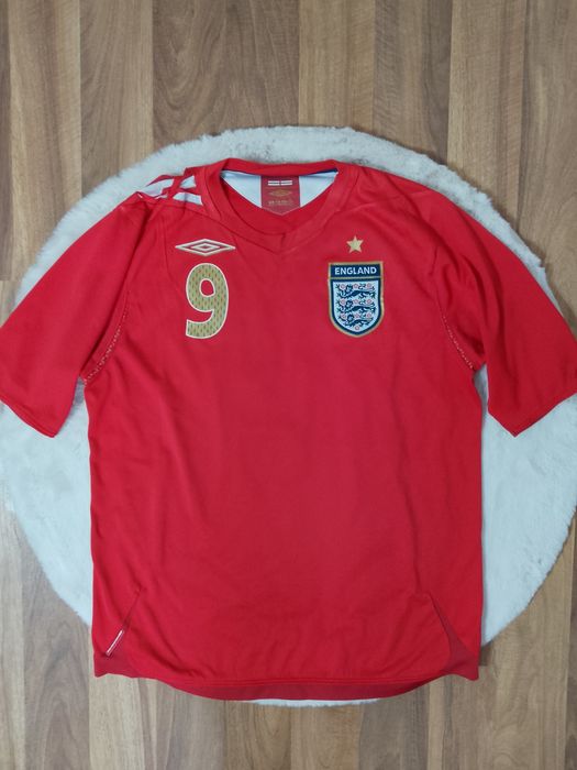 Tricou Fotbal Vintage Anglia #9 Rooney