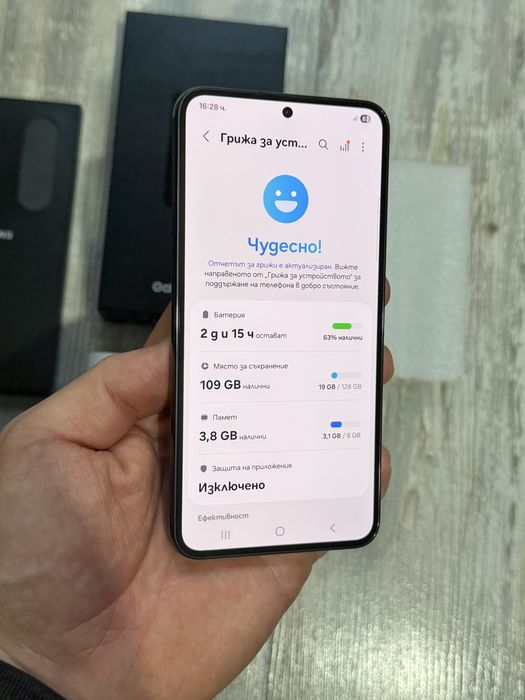 Samsung Galaxy S23 5G 128 GB 8 GB Ram Dual Sim Отличен Black