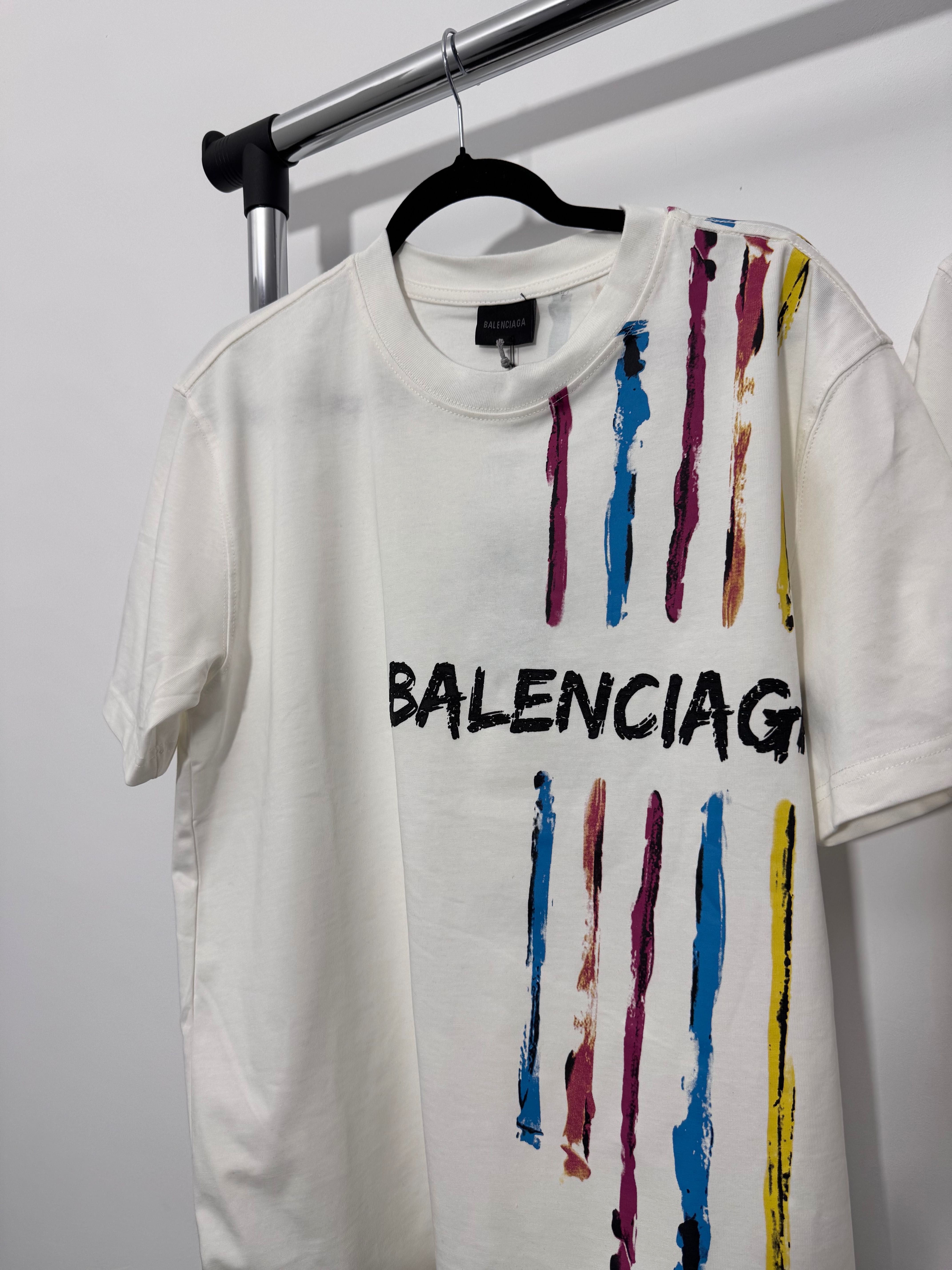 Tricou alb Balenciaga PREMIUM colectia noua S,M,L,XL,XXL