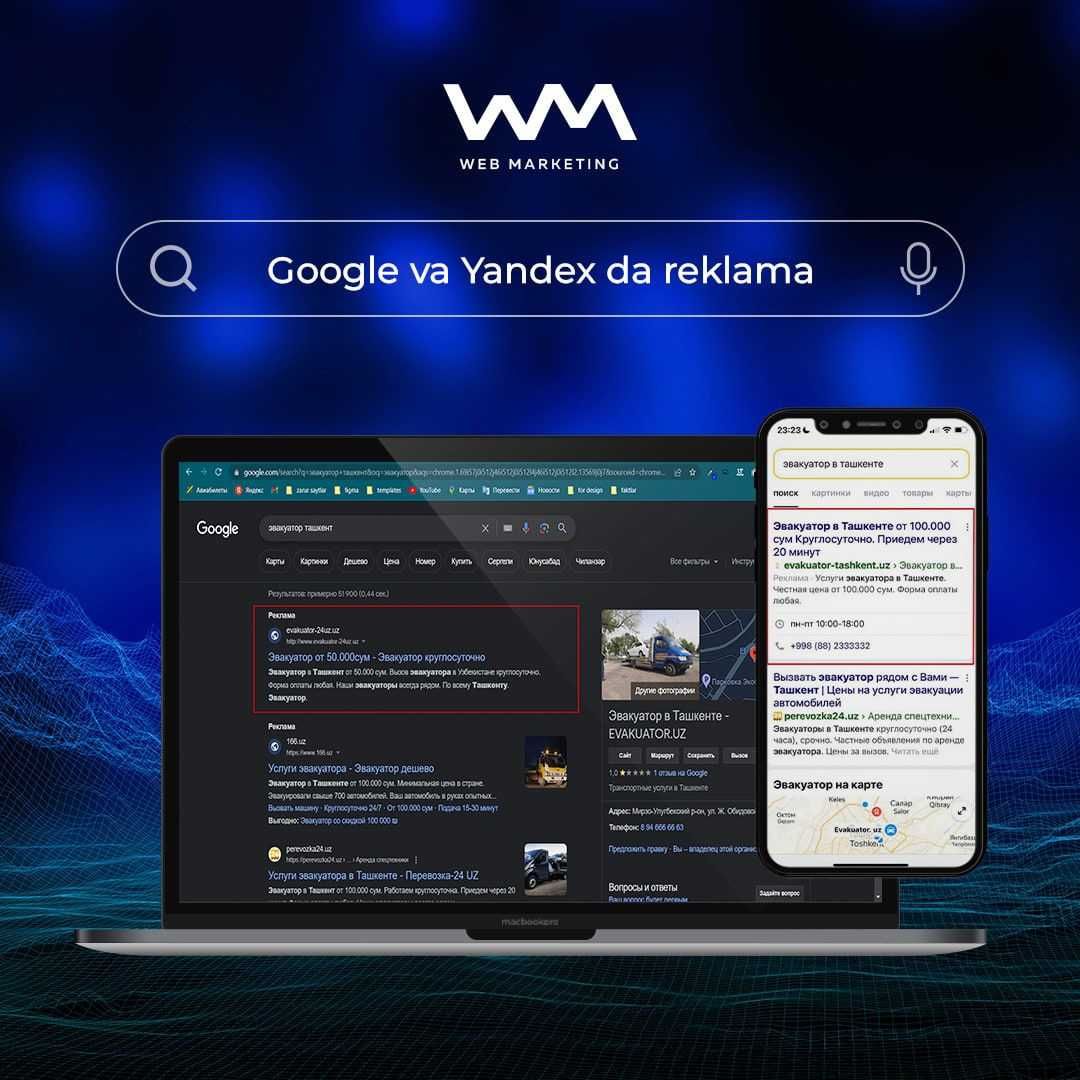 Google reklama | Yandex reklama | Konteksnaya reklama