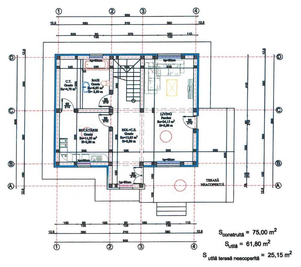 Casa parter cu Mansarda la 3km de Vaslui