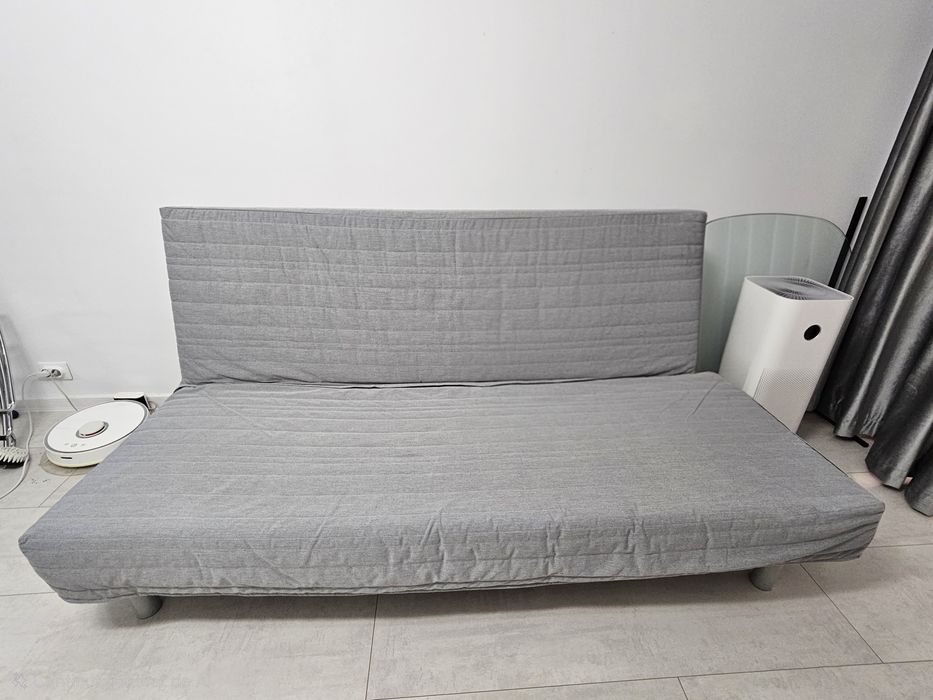 Canapea 3 locuri IKEA extensibilă, demontabilã, somiere + husa cadou