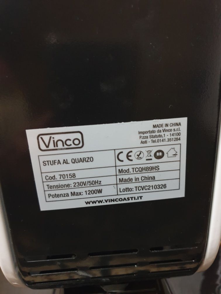 Radiator Electric Halogen Vinco 1200W 4 rezistente