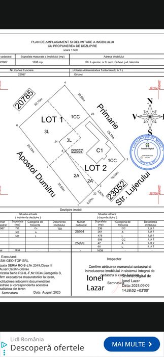 Teren intravilan Garbovi-Urziceni