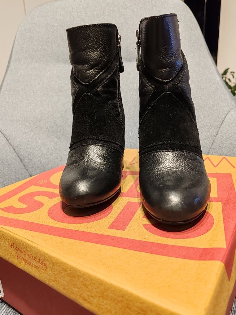 Botine piele naturala