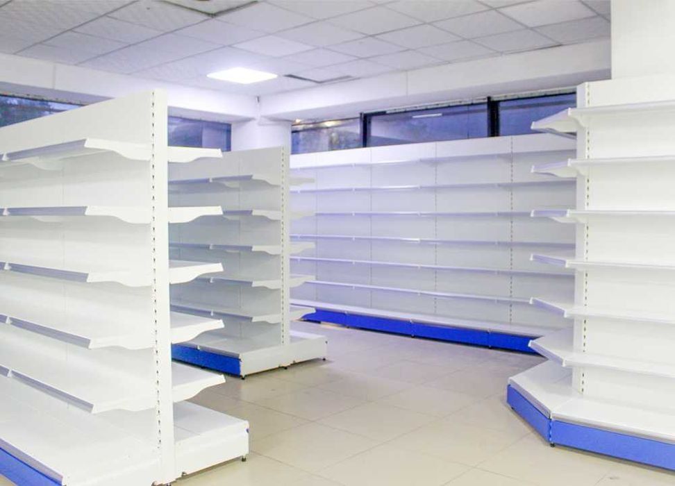 Yangi Stellaj, Polkalar Magazinlar uchun metall tokcha