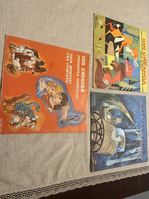 3 discuri vinil povesti pt copii