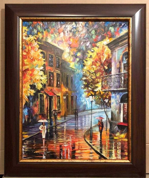 рисувана маслена картина на платно