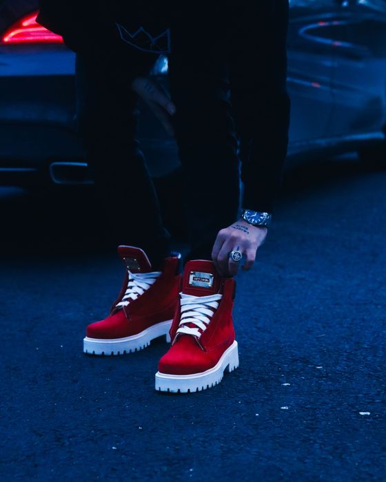 Cristian Zerotre Starboots Red Nabuk