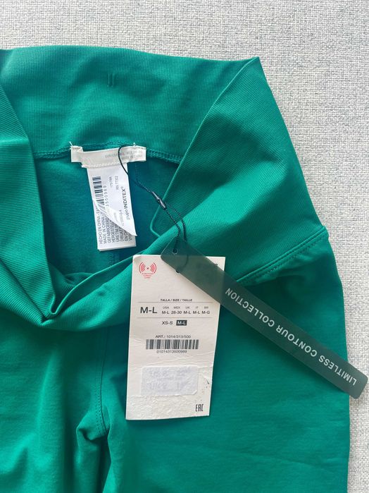 Zara нови спортен къс клин M-L размер, дантелени бели панталонки M