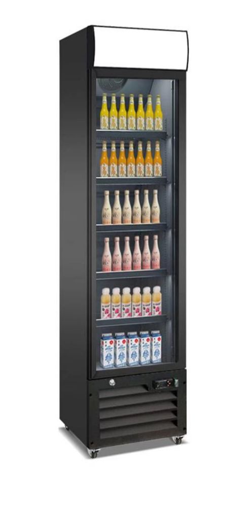 Vitrina frigorifica slim exterior negru