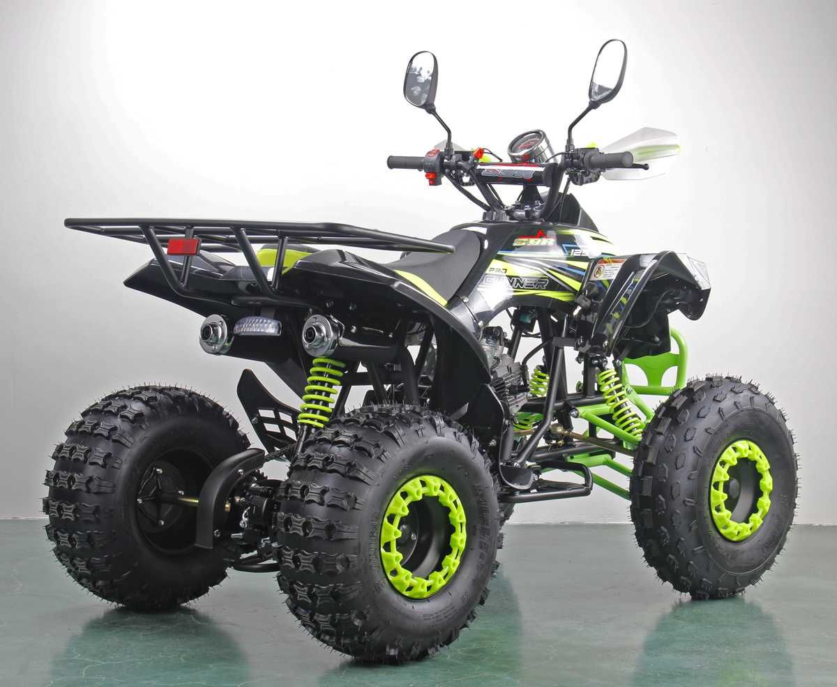 Atv SBR Gunner 8" 125cc 4T benzina negru/verde lemon