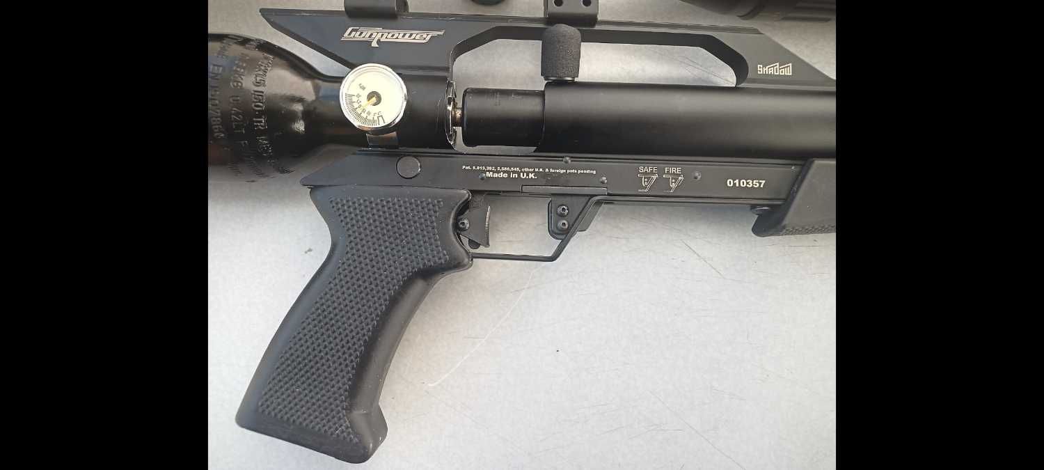 ПРОДАВАМ ;Въздушна пушка ;Gunpower Shadow 6.35 cal