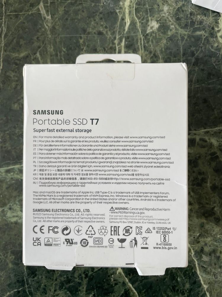 SSD Portabil T7 Touch USB 3.1 2TB (Negru)