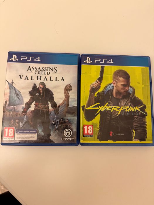 Продавам cyberpunk 2077 и Assassins creed Valhalla общо 40лв