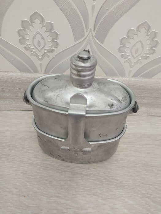 Котелок комбинированный новый, фляга