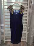 Rochie albastra catifea