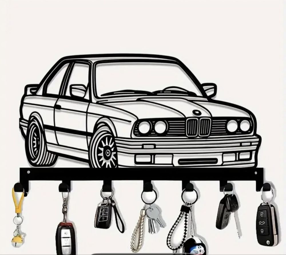 Метална закачалка BMW e30. Размер 30см