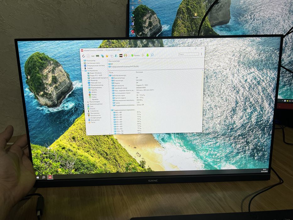 Монитор 24 диагональ.