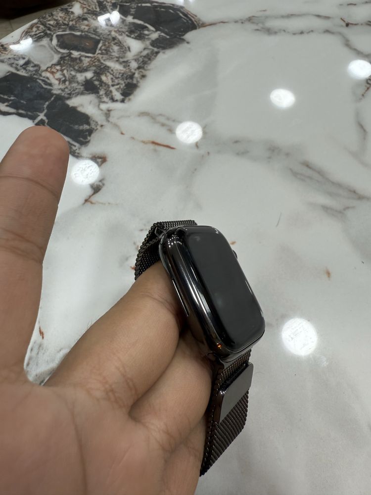 Apple watch series 9 milanese в хорошем состояни
